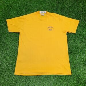 Vintage 80s Super-Seat Shirt Large 21x28 Yellow